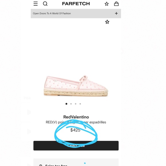 RED Valentino Shoes - Red Valentino D'esprit Polka Dot Print Espadrilles